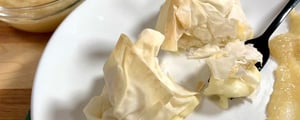 Aumônières de Brie et leur Compote de Poires
