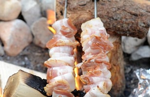 Photo Recette Bacon en camping (sur le feu)