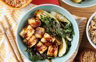 Photo Recette Bol de Tofu Croustillant et de Pak-choïs