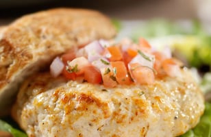 Photo Recette Burgers de Poulet à la Florentine Assaisonnés Grillés