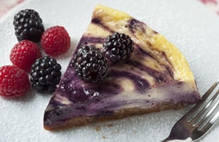 Photo Recette Cheesecake Marbré aux Myrtilles