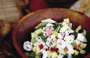 Photo Recette Fiesta Crevettes et Fruits
