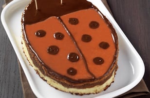 Photo Recette Gâteau Coccinelle au Chocolat au Lait