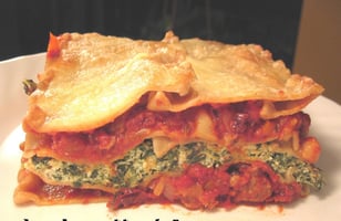Photo Recette LASAGNE À LA SAUCISSE, AUX ÉPINARDS ET AU FROMAGE