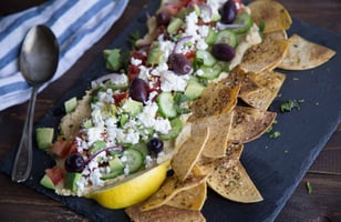 Photo Recette PLATEAU D’HOUMOUS ET FETA