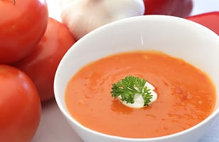 Photo Recette Potage de Tomates et de Poivrons Rouges