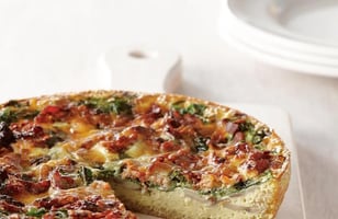 Photo Recette Quiche aux Champignons et au Bacon Croûte de Quinoa