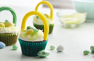 Photo Recette Petits Gâteaux Paniers De Pâques