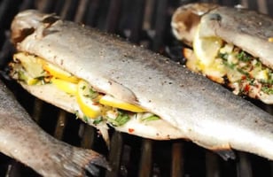 Photo Recette Truites Farcies au Barbecue