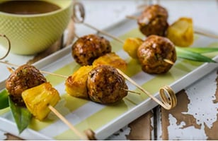 Photo Recette Boulettes de Porc Jerk avec Ananas Confit au Rhum