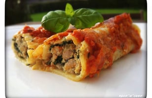 Photo Recette Cannellonis au Roquefort et aux Épinards