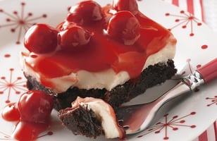 Photo Recette Carrés de Brownies et Garniture aux Cerises
