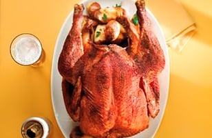 Photo Recette Dindon BBQ Façon Canette de Bière