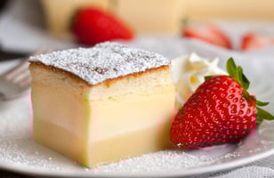 Photo Recette MAGIE CAKE CUSTARD 3 LAYER