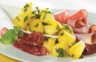 Photo Recette Ananas Mariné et Charcuteries
