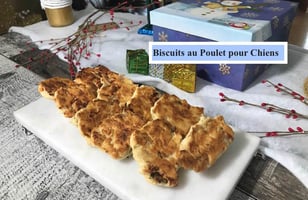 Photo Recette Biscuits au Poulet pour Chien (pour Noël)