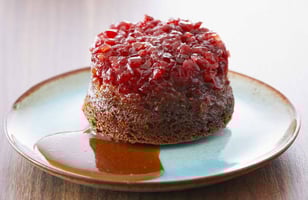 Photo Recette Gâteaux au Gingembre et aux Canneberges et Sauce au Caramel au Beurre