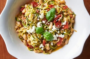 Photo Recette Nouilles de Courgettes aux Tomates Cerises Rôties