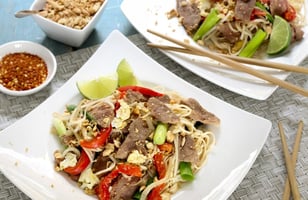Photo Recette Nouilles Sautées à la Thaïlandaise (Pad Thai) au Canard