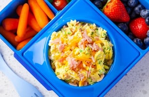 Photo Recette Œufs Brouillés aux Épinards et au Jambon