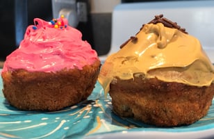 Photo Recette Petits Gâteau à La Vanille et Glaçage Coloré