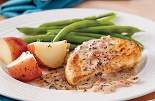 Photo Recette Poitrines de Poulet, Sauce Minute à la Crème de Moutarde