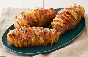 Photo Recette Pommes de Terre Hasselback au Fromage et Bacon