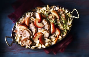 Photo Recette Porc et Pommes de la Récolte Cuits au Four