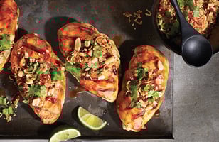 Photo Recette Poulet aux Arachides et à la Sauce Hoisin sur le Barbecue