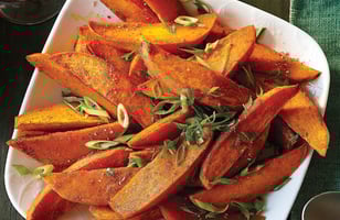 Photo Recette Quartiers de Patates Douces au Cari