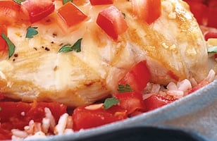 Photo Recette RIZ ASSAISONNÉ AUX TOMATES ET AU POULET