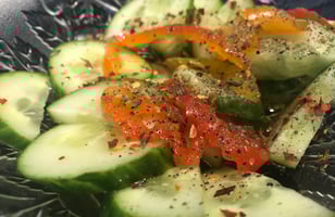 Photo Recette Salade de Concombres et de Poivrons Marinés