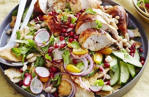 Photo Recette Salade Orientale Haricots-Concombre