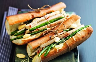 Photo Recette Sandwich Poulet, Haricots Verts, Amandes
