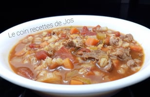 Photo Recette SOUPE À L’ORGE AU RESTE DE FONDUE CHINOISE