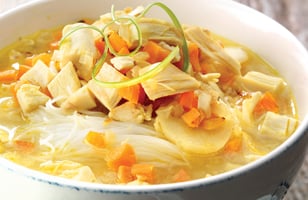 Photo Recette SOUPE AU POULET À L’ORIENTALE