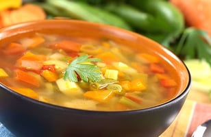 Photo Recette Soupe aux Poivrons Tomates et Boeuf