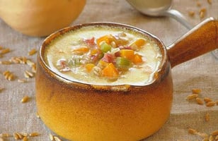 Photo Recette Soupe Crémeuse à la Courge Butternut et au Ble Khorasan
