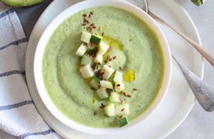 Photo Recette Soupe Froide Concombre Avocat et Pomme
