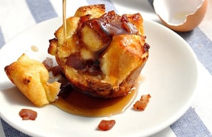Photo Recette TIRE SUR MUFFINS BACON FRANÇAISE TOAST