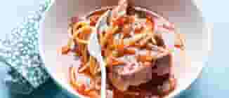 Agneau et Spaghettis Façon Risotto