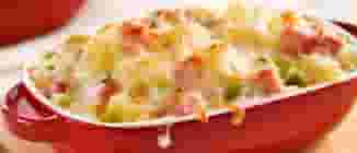 Gratin de Jambon Poireaux et Fromage Suisse