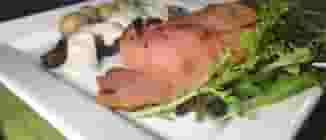 Jambon au Sirop D’érable et Sauce aux Champignons