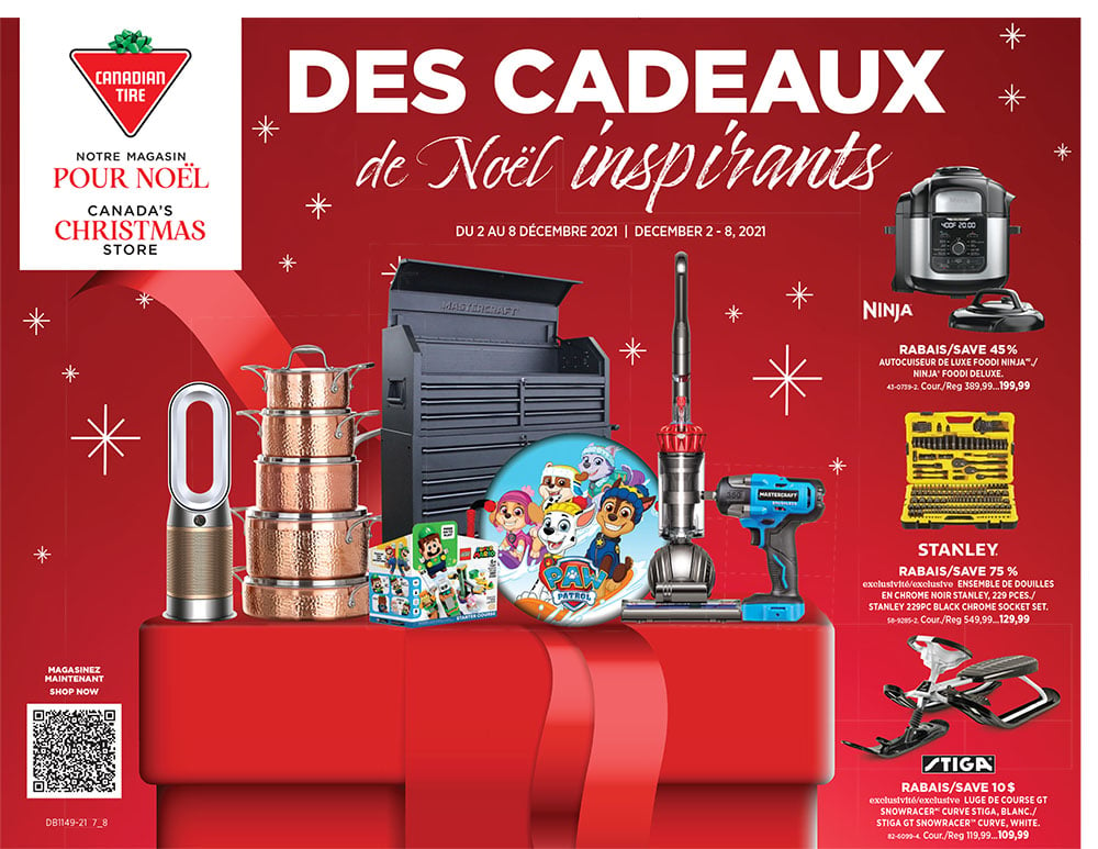 Circulaire Canadian Tire - Des Cadeaux de Noël Inspirants - Page 1